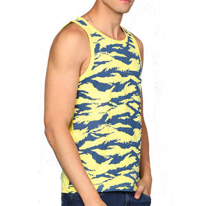 Débardeur de fitness pour hommes en gros, tricoté uni, avec impression par sublimation intégrale, effet délavé, logo personnalisé, grandes tailles, décontracté, service OEM - Product Image 1