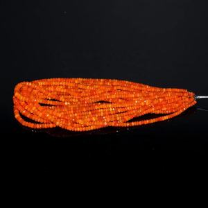 Natural Orange Ethiopian Fire <b>Opal</b> Faceted Rondelle Beads 4-6mm 16 Inch Gemstone Strand Jewelry Making Chakrcalume Brand - Product Image 5