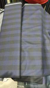 Tissu pour chemise WELCOS SPUNFAB en PV, écologique, tissé, poids moyen, sur mesure, rayures marine et anthracite, saphir, pour garçons - Product Image 2