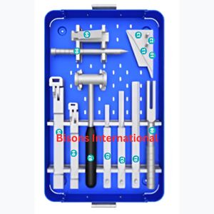 BISONS Juego de Instrumentos Quirúrgicos Ortopédicos para Trauma con Placa de Hoja Angulada de 3.5mm / 4.5mm para Reconstrucción Ósea al por Mayor - Product Image 4