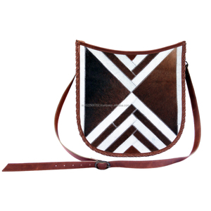 Sac à bandoulière pour femmes en gros pour dames sac à bandoulière avec options de marque personnalisées doublure en cuir véritable cuir à cheveux - Product Image 1