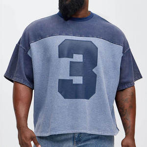 Heavyweight Streetwear Plus Size Men's <b>Tshirts</b> with logo Custom logo Printed - Product Image 2