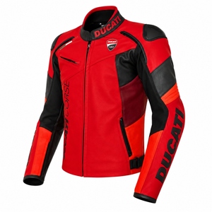 Chaqueta de Motociclista Estilo Ducati Personalizada, Cuero Genuino de Vaca, Armadura CE, Chaqueta de Motociclista, Fabricante OEM ODM - Product Image 3