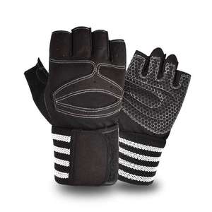 Protector de muñeca antideslizante, guantes de gimnasio de medio dedo para Mancuernas, barra Horizontal, levantamiento de pesas, entrenamiento de alta resistencia - Product Image 1