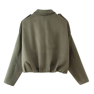 Women's Winter <b>Suede</b> Leather <b>Jacket</b> Zipper Solid Lightweight Soft Travel Daily Comfort Eco-Friendly Breathable Front - Product Image 2