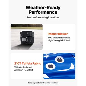 8 ft Tall 1/15 HP IPX3 Waterproof <b>Inflatable</b> Tube Man Blower Wacky Waving Wind Flying <b>Inflatable</b> Dancing Advertising <b>Inflatables</b> - Product Image 5