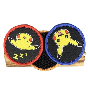 Parches de sublimación personalizados de diseño de moda en tendencia, con forma de corazón, para sombreros, de fieltro termoadhesivo, para transferencia de logotipos de marca, impresión y apliques de encaje - Product Image 3