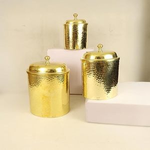 Premium Brass Container Wholesale Price Decorative Storage <b>Jar</b> for Spices Sugar Tea and Kitchen Use By M/S SHAAD HANDICRAFTS - Product Image 5