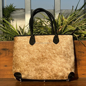 กระเป๋าหนังวัวขนสัตว์ขนาดใหญ่กระเป๋าสะพายไหล่มีสไตล์กระเป๋าถือเก็บขนได้กระเป๋าช้อปปิ้งสำหรับผู้หญิง - Product Image 3