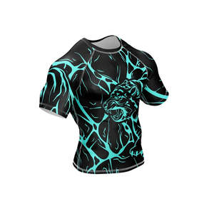 New Modern <b>Aesthetic</b> Street Wear Inspired Fitness <b>Top</b> With Street Wear Style Sublimation Printing Men Rash Guard - Product Image 5