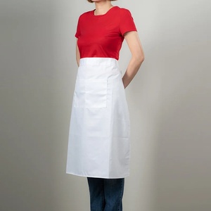 Delantal de algodón colorido con un bolsillo para cocinar, uso diario, lavable a máquina, estilo simple, 680 x 700 mm, para restaurante, cafetería, cocina - Product Image 1