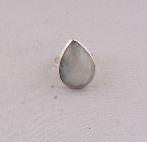 Wholesale 925 Sterling Silver Natural Rainbow <b>Moonstone</b> <b>Ring</b> Fire Blue Iridescent Gemstone <b>Ring</b> Jewelry Supplier Artisan - Product Image 4