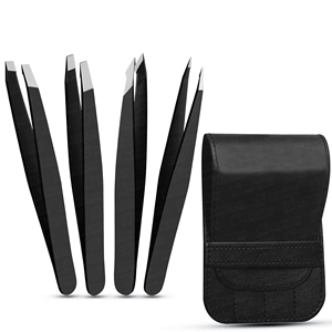 Pinzas para Cejas de Acero Inoxidable a Precio de Fábrica, Herramientas de Cuidado Personal, Pinzas para Cejas con Punta Inclinada, OEM ODM - Product Image 4