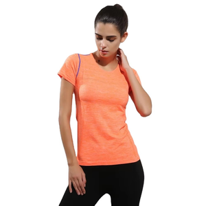 Camisetas y Pantalones Cortos Deportivos para Mujer, Otoño, para Gimnasio y Running, con Logotipo Personalizado, Ropa Deportiva Activa, Tejido Comprimido Antiarrugas de Secado Rápido - Product Image 1