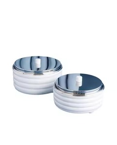 <b>Top</b> Class Quality Casserole Hot Pot Black White Mosaic <b>Checkered</b> Pattern Metal Lid Dish For Wedding Table <b>Top</b> Casserole Hot Pot - Product Image 4