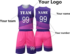 Ensemble de maillot de basket-ball respirant sublimé personnalisé, uniforme d'équipe sportive, ensemble court pour hommes et femmes - Product Image 6