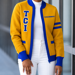 Pulls à col en V Sigma Gamma Rho pour les sororités/fraternités/écoles/collèges/universités, cardigans tricotés unisexes - Product Image 2