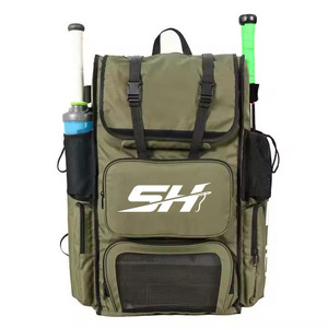 Sac à dos de transport durable pour équipement de baseball, pour hommes, femmes et enfants, grands compartiments pour battes, casques, balles et sac de sport de protection - Product Image 1