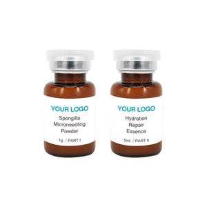 Suero Reafirmante de Piel con Espículas de Esponja, Corrector de Pigmentación Facial, Ampolla Reparadora con Aloe Vera y Ácido Hialurónico, Marca Privada - Product Image 1