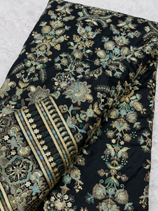 Tela de malla de encaje premium 100% poliéster ecológica con bordado floral de lentejuelas cuadradas al por mayor para vestidos de noche y bolsos - Product Image 2