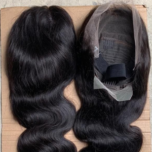 Perruque complète en dentelle de cheveux vierges indiens - Cheveux humains bruns d'Inde du Sud, dentelle HD sans colle - Épaisse et lisse, densité 250%, longue longueur - Product Image 1