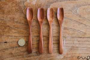 Espátula de Madera de Neem Hecha a Mano de Primera Calidad, Espátula de Mango Largo Segura para Alimentos para Cocinar, Mezclar, Saltear y Preparar Comidas - Product Image 3