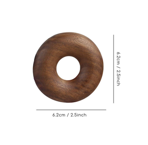 Clip Sellador de Bolsas de Madera Único con Forma de Donut para Cocina y Hogar, Organizador de Clips para Bolsas, 5 Piezas - Product Image 6