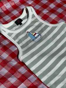 Bikini de una pieza hecho a mano con cuentas, en Spandex/Nylon, con tela elástica transpirable ecológica y técnica de brillo. - Product Image 4