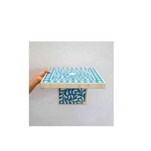 Base para Pastel Decorativa con Incrustaciones de Hueso, Arte Tradicional de Incrustaciones, Base de Lujo para Exhibición de Pasteles y Cupcakes para Centro de Mesa - Product Image 5