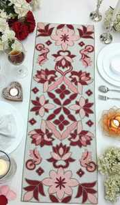 <b>Black</b> Gold Beaded Luxury Table <b>Runner</b> Rectangle Fabric Handmade Eco-Friendly Durable Mats - Product Image 3