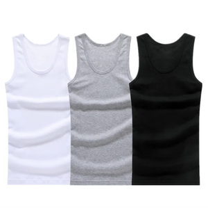 <b>Low</b> Price Comfortable Breathable Knitted 100% Cotton Men Tank <b>Top</b> Summer Wear Adult High Quality Customized Designs Eco-Friendly - Product Image 3
