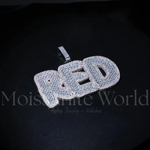 Colgante de Plata 925 Ecológico con Diamante Moissanita, Joyería Hip Hop Iced Out, Collar de Lujo, Regalo de Moda para Hombres y Mujeres - Product Image 6
