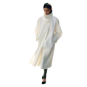 Gabardina Casual de Otoño para Mujer de Alta Calidad, Larga, con Forro de Piel Sintética, Resistente al Viento, Transpirable, con Estampado - Product Image 1