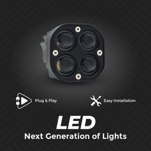 Phare antibrouillard LED compact Roadpower à 4 faisceaux pour une visibilité accrue sur les motos et véhicules, résistant à l'eau et à la poussière - Product Image 3