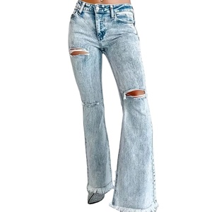 Women's High-Waisted Flare <b>Pants</b> Latest Style Breathable and Adjustable for Winter Customizable Logo Design - Product Image 1