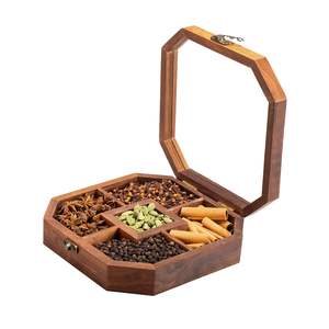 Caja de Especias Cuadrada de Madera TIMELESS CRAFT de Primera Calidad, Ajustable en Grosor, Apta para Lavavajillas, para Almacenamiento de Especias en la Cocina, Regalo - Product Image 5