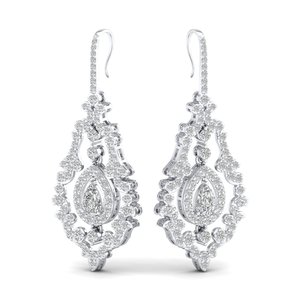 REYES Luxury 925 Sterling <b>Silver</b> VVS Moissanite Dangle Drop Earrings For Women Exquisite 14K Solid Gold Statement Jewelry - Product Image 1