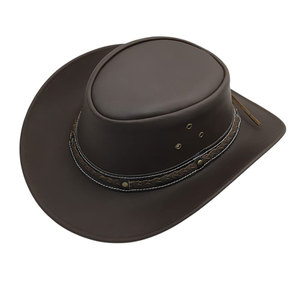 Chapeau Fedora en feutre de cuir fait main de haute qualité, à large bord, couleur personnalisée, logo personnalisé, printemps et été, unisexe - Product Image 6