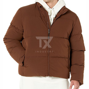 High-Quality <b>Men's</b> Down Puffer <b>Jacket</b> for Outdoor Winter Comfort Customizable <b>Long</b>-Size - Product Image 5