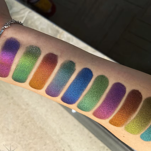 Paleta de Sombras de Ojos con Cambio de Color Camaleón, Alta Pigmentación, Brillo Metálico, Polvo Brillante Multichrome, Maquillaje de Ojos Cruelty Free - Product Image 6
