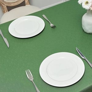 Nappe rectangulaire 60x104 pouces en lin texturé, imperméable, résistante aux taches et aux plis, lavable, tissu décoratif - Product Image 3