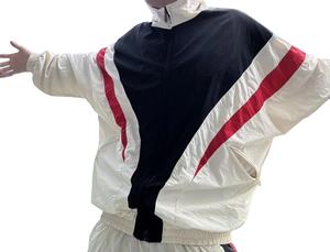 Ropa de calle para hombre, chaqueta cortavientos con cremallera y conjunto corto de dos piezas, conjunto de cortavientos de nailon reflectante para hombre, ropa informal para correr - Product Image 3