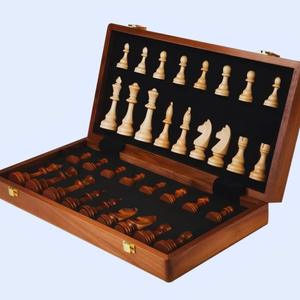 Eco-Friendly Rustic Polished Chess Board <b>Game</b> with 100% Handmade Pure Wood Animal/<b>Love</b> Style Customized Size Chess Set New - Product Image 5