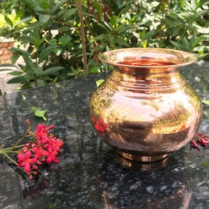 GLOSSY TOUCH ART Copper Kalash with Contemporary Design Portable for Home Puja/Pooja <b>Mandir</b> From Uttar Pradesh - Product Image 5