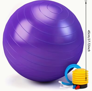 HAWK SPORTS INDUSTRIES Balón de Yoga Morado de 4.9 Pulgadas, Antiexplosión, Antideslizante, para Ejercicio, Pilates, Entrenamiento Físico, Uso Adulto, Superficie Lisa - Product Image 3