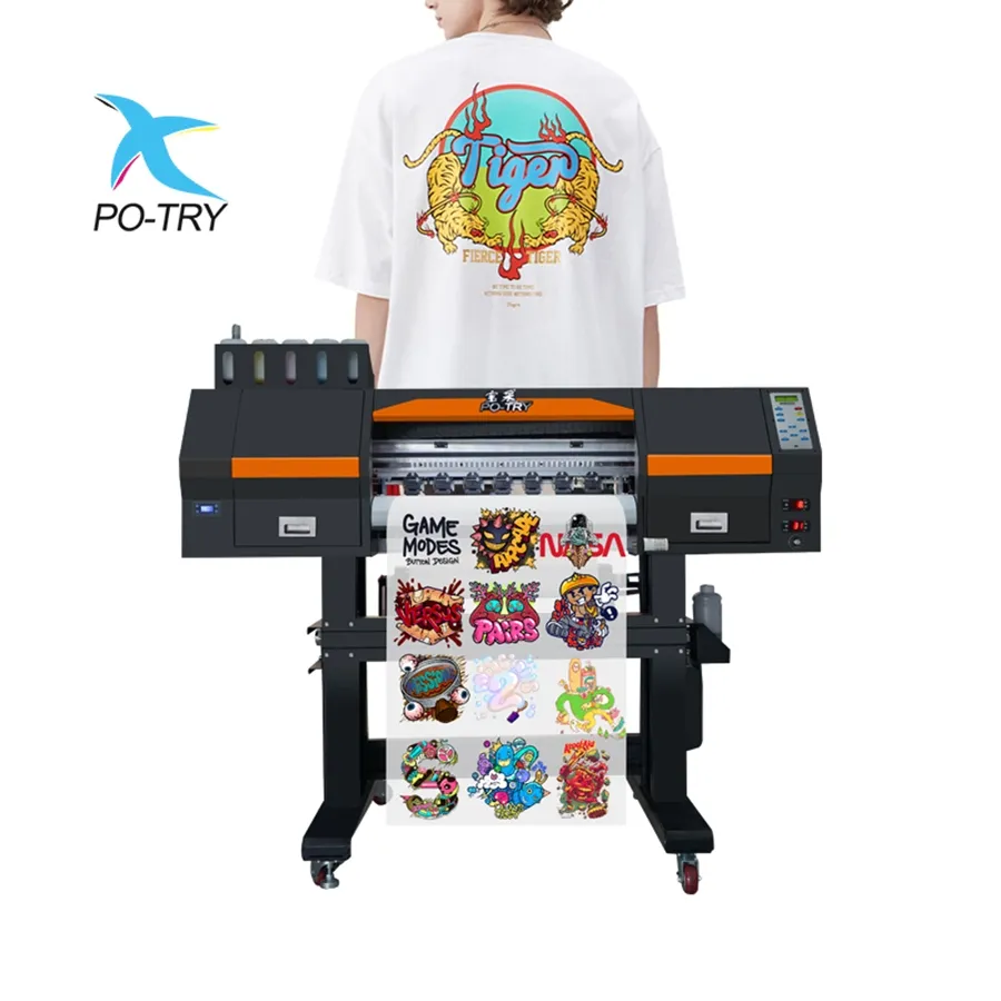 POTRY Hot sale Popular New UV DTF Transfer Film UV DTF Printer for Transfer Printing on Any Products