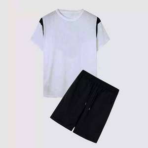 Nuevos conjuntos de moda urbana para hombre, conjunto de dos piezas con pantalones cortos, venta al por mayor, camisetas personalizadas de verano con pantalones cortos 2025 - Product Image 5