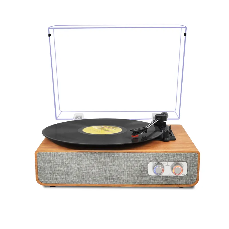 Geschenk Staubs chutz 3-Gang-Pc Link USB Tf Aufnahme Bluetooth Vintage Retro LP Vinyl Grammophon Plattenspieler Plattenspieler