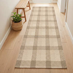 Alfombra de Algodón Multicolor Tejida a Mano para Pasillo, Cocina, Rincón de Desayuno y Hogar Bohemio - Product Image 4