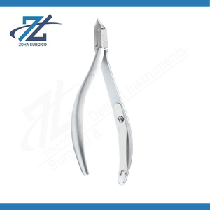 High Quality Single Spring Professional Extra Sharp Stainless Steel Finger <b>Nail</b> Art Clipper Cutter Nipper Wide Jaw Opening 10mm - Product Image 3